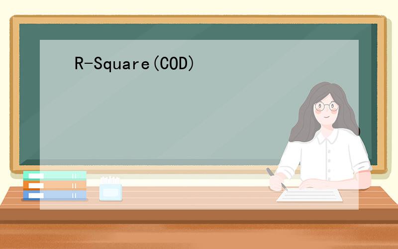 R-Square(COD)