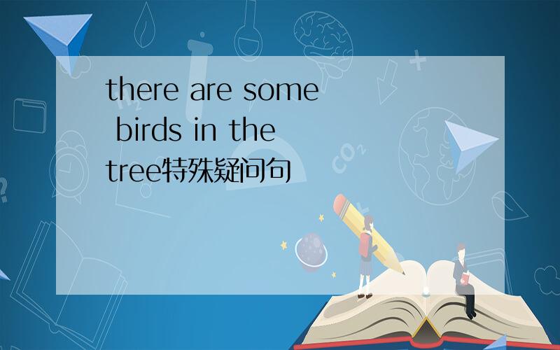 there are some birds in the tree特殊疑问句