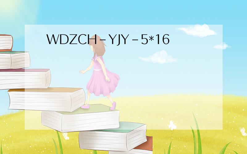 WDZCH-YJY-5*16
