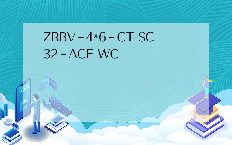 ZRBV-4*6-CT SC32-ACE WC