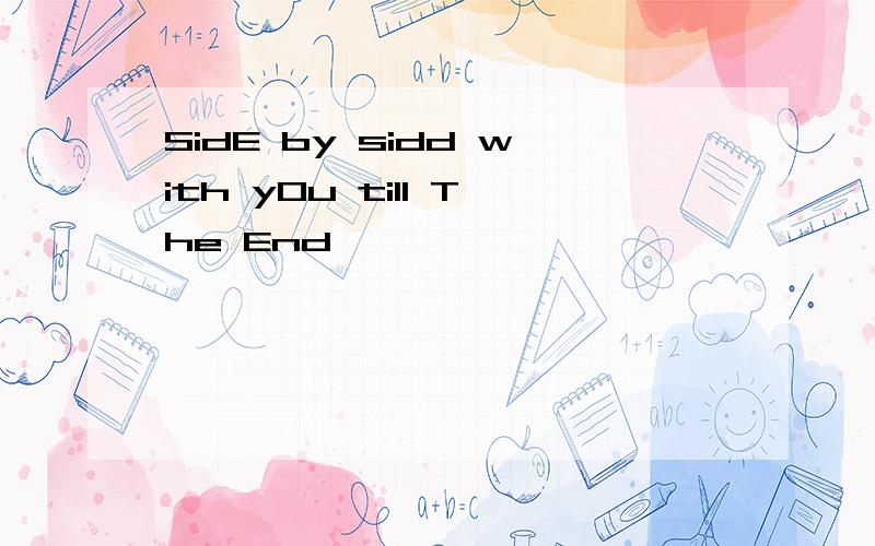 SidE by sidd with yOu till The End