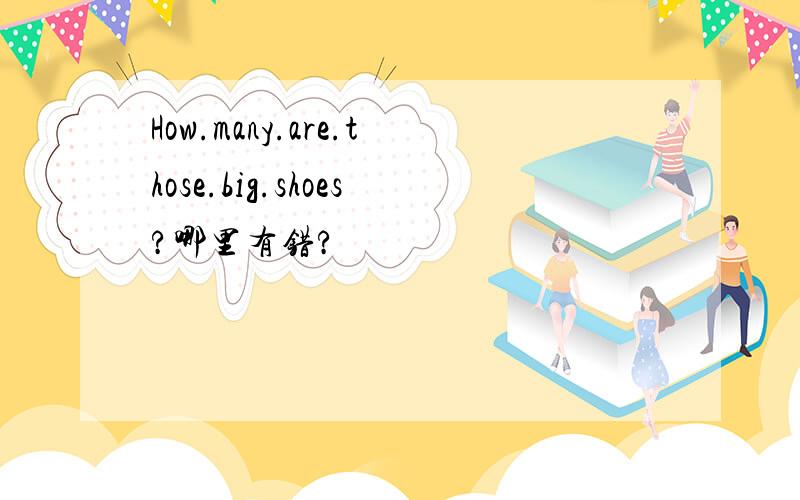 How.many.are.those.big.shoes?哪里有错?
