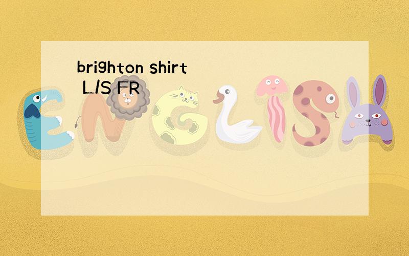 brighton shirt L/S FR