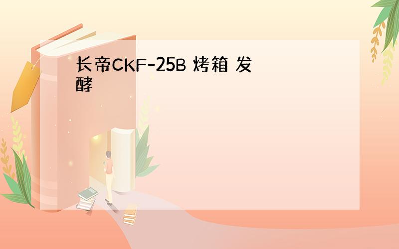 长帝CKF-25B 烤箱 发酵