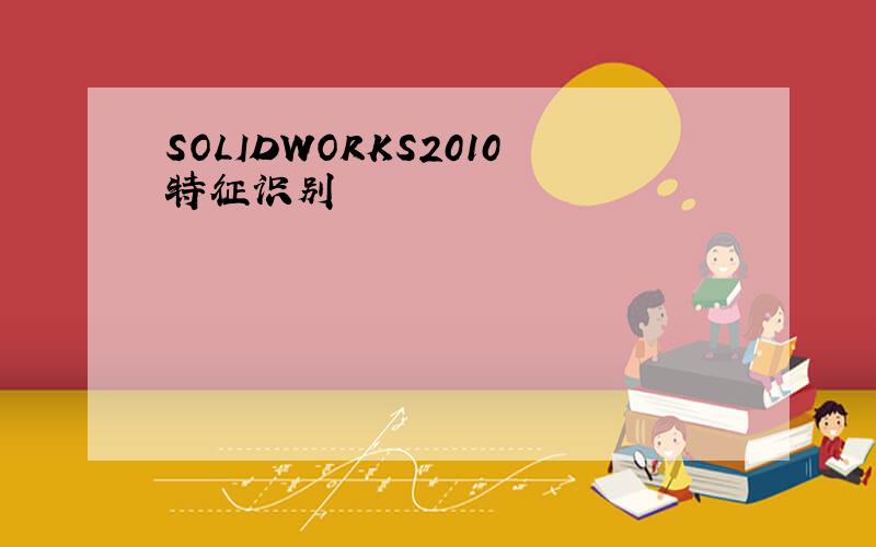 SOLIDWORKS2010特征识别