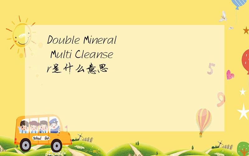 Double Mineral Multi Cleanser是什么意思