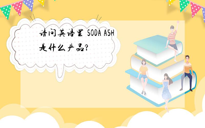 请问英语里 SODA ASH是什么产品?