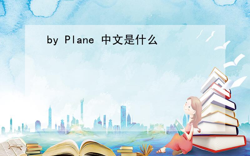 by Plane 中文是什么