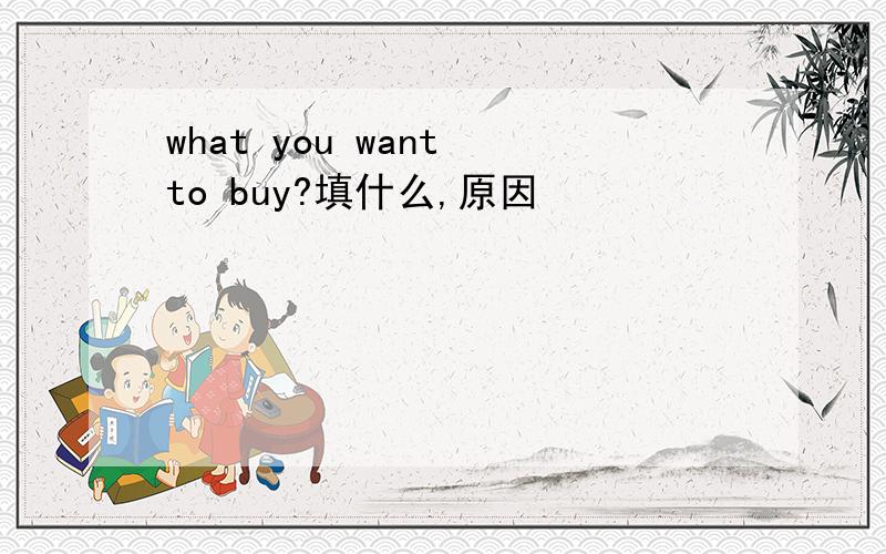 what you want to buy?填什么,原因