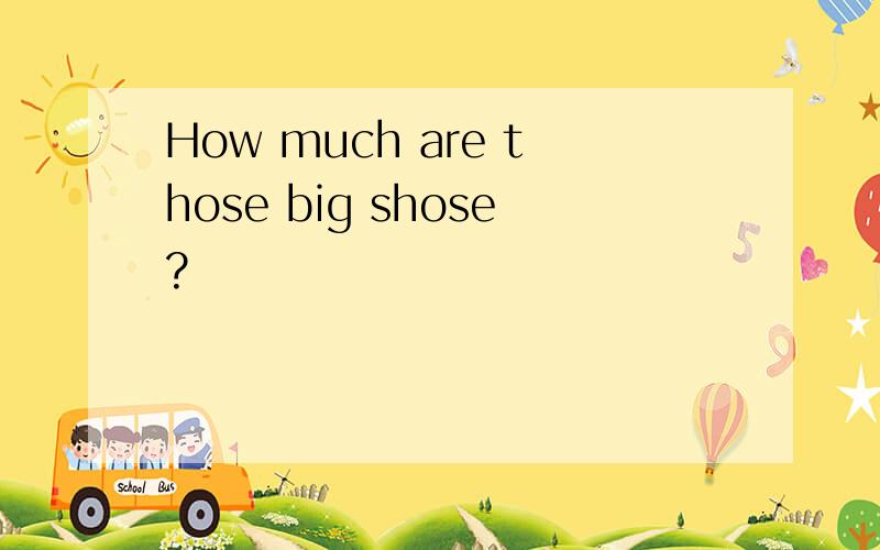 How much are those big shose?
