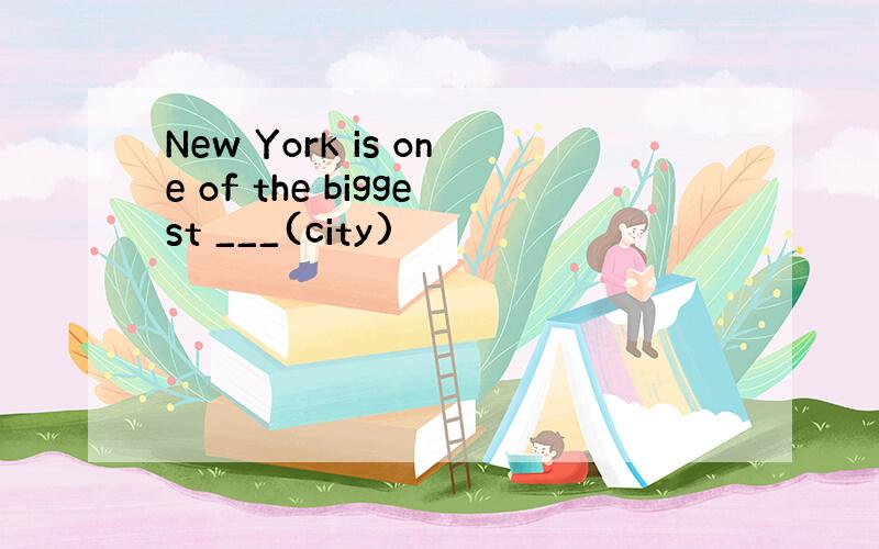New York is one of the biggest ___(city)