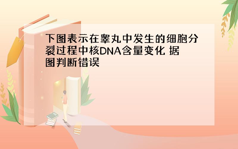 下图表示在睾丸中发生的细胞分裂过程中核DNA含量变化 据图判断错误
