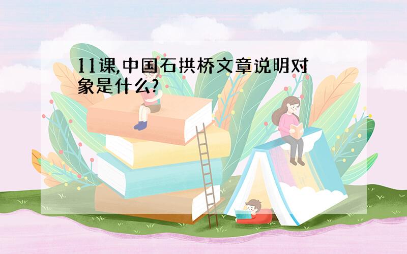 11课,中国石拱桥文章说明对象是什么?
