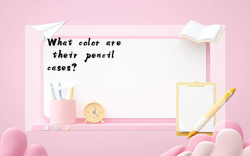 What color are their pencil cases?
