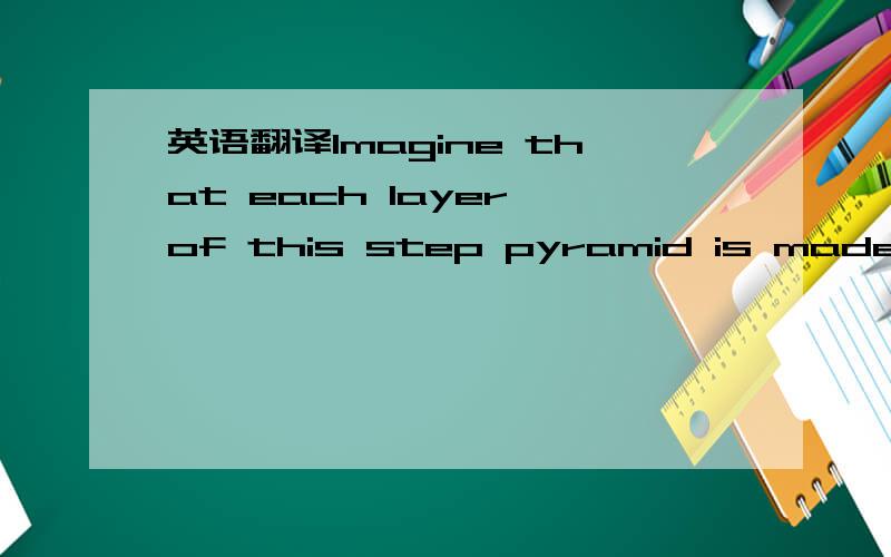 英语翻译Imagine that each layer of this step pyramid is made fro