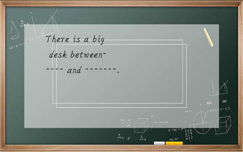 There is a big desk between----- and -------.