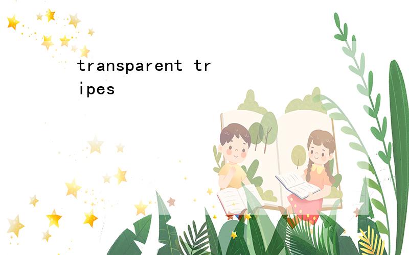 transparent tripes