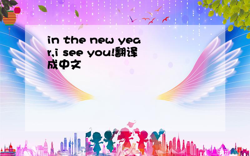 in the new year,i see you!翻译成中文